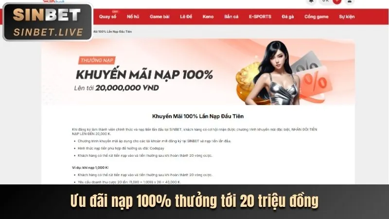 Tiền thưởng chào mừng donclub casino